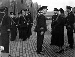 King George VI and Queen Elizabeth Visiting HMS Ambrose