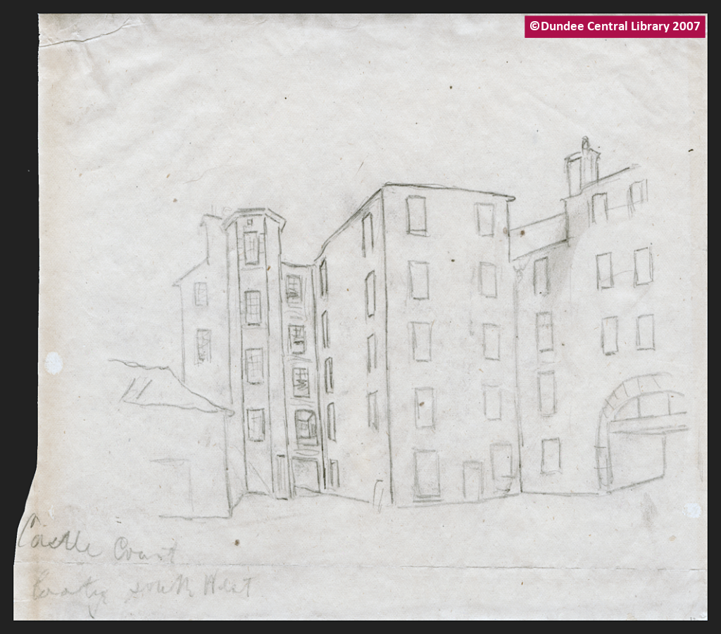 Castle Court Looking South West (Rough Drawing) Castle Court Looking South West (Rough Drawing)