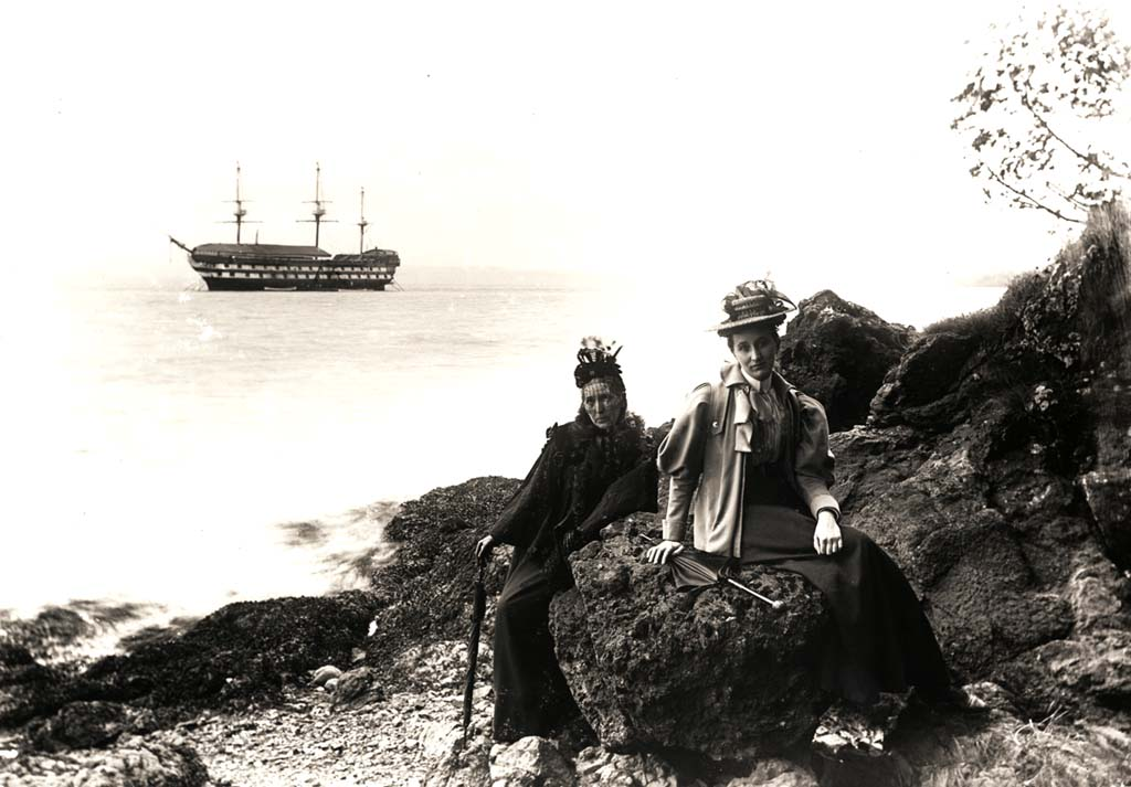 Ladies on Beach with “Mars” in Background