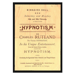 Hypnotism at the Kinnaird Ha