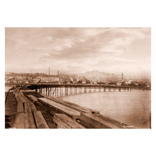 The First Tay Bridge Looking Towards Dundee