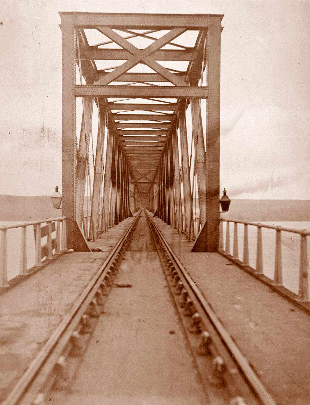 The First Tay Bridge Under Construction