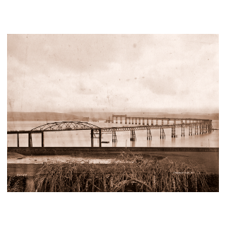 The First Tay Bridge Under Construction