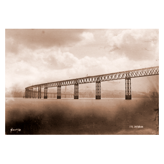 The First Tay Bridge from the South, Nearing End of Construction