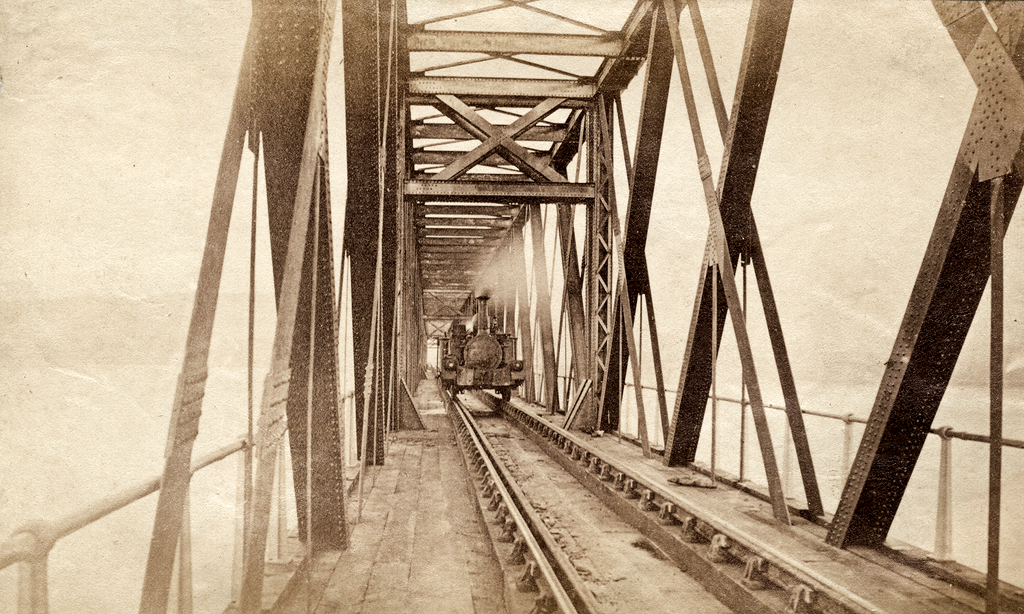 Contractors Locomotive During Construction