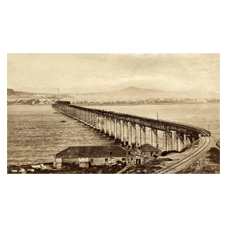 The First Tay Bridge from Wormit, Nearing Completion