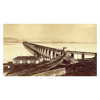 The First Tay Bridge from Wormit, Nearing Completion