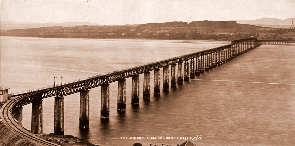 The Completed First Tay Bridge from the South
