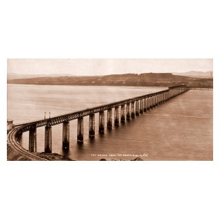 The Completed First Tay Bridge from the South