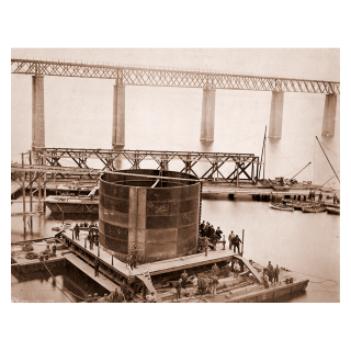 The Last 31ft Diameter Caisson on its Barges