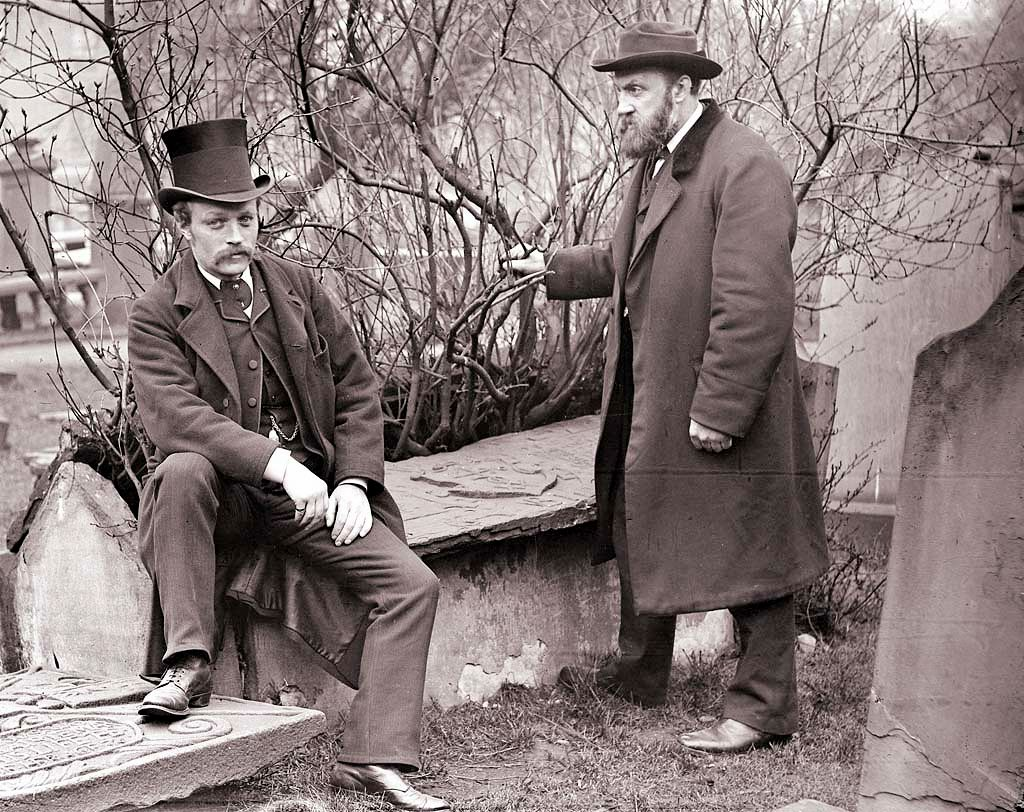 Mr A. C. Lamb (right) in the Howff