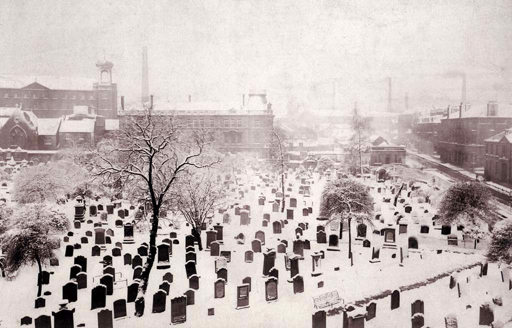 Snow Covered Howff, taken from Lamb’s Temperance Hotel