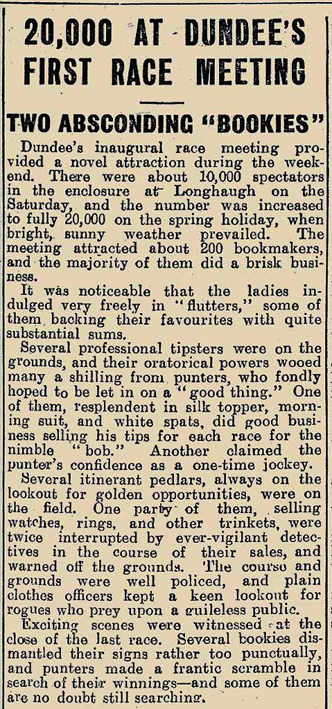 20,000 at Dundee’s First Race Meeting