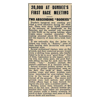 20,000 at Dundee’s First Race Meeting