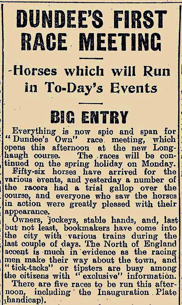 Dundee’s First Race Meeting