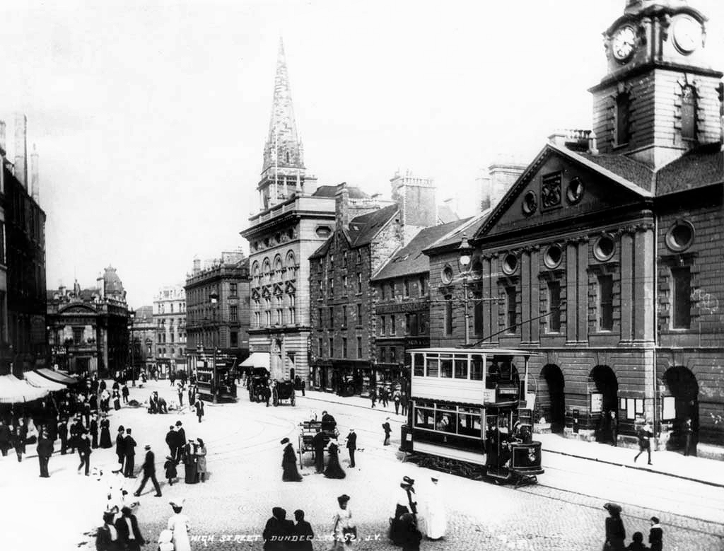 Double Decker Tram, High Street Looking East