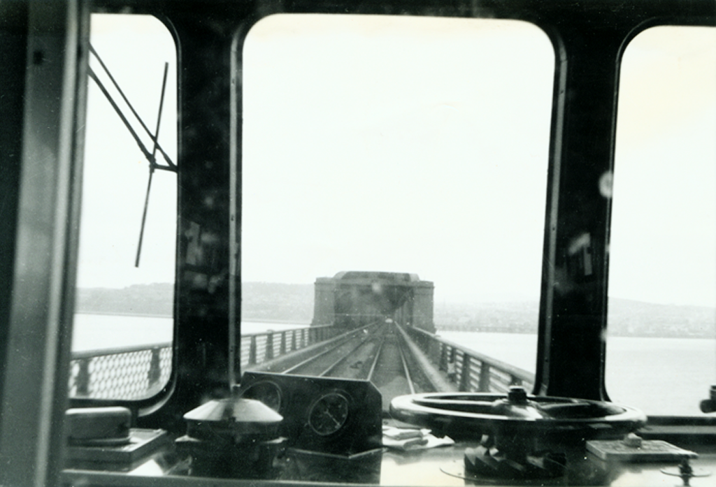 The Bridge Seen from Drivers Cabin Whilst Train Crossing to the South