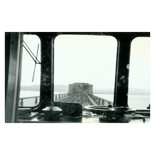 The Bridge Seen from Drivers Cabin Whilst Train Crossing to the South