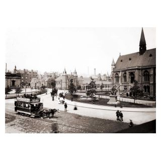 Horse-drawn Tram outside Albert Institute