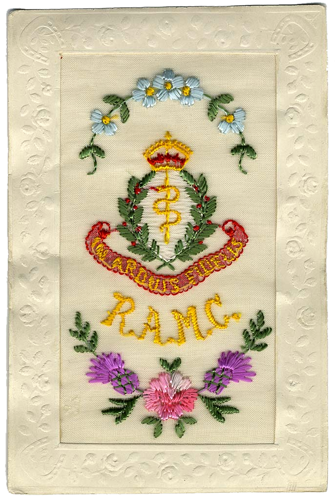 Royal Army Corps, In ‘Arduis Fidelis’ Silk Postcard