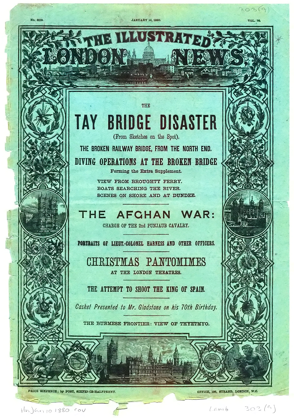 Cover,  Illustrated London News 1880