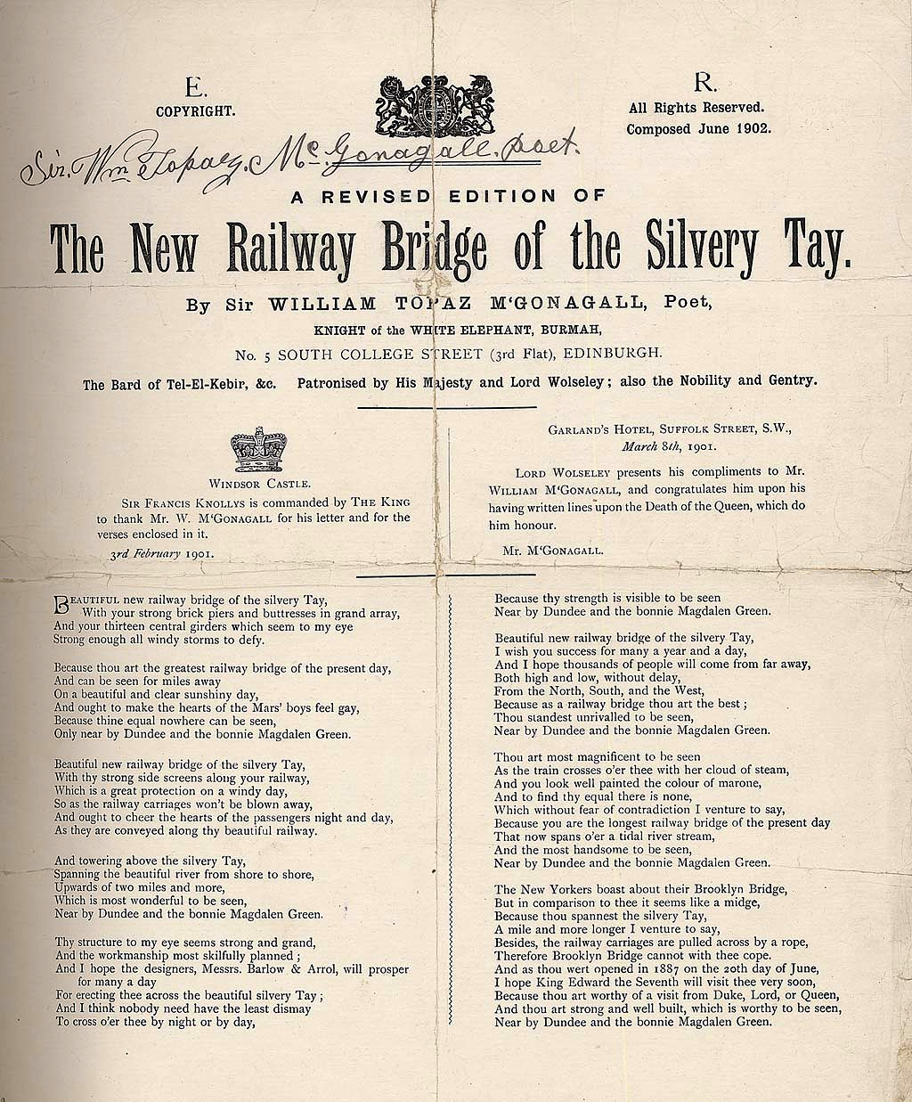The New Railway Bridge of the Silvery Tay