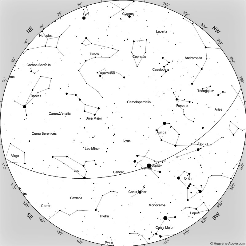 Sky at Night Chart March 2026