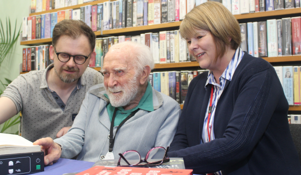 Scottish War Blinded: Eye-Pal Vision Aid Donation to Central Library