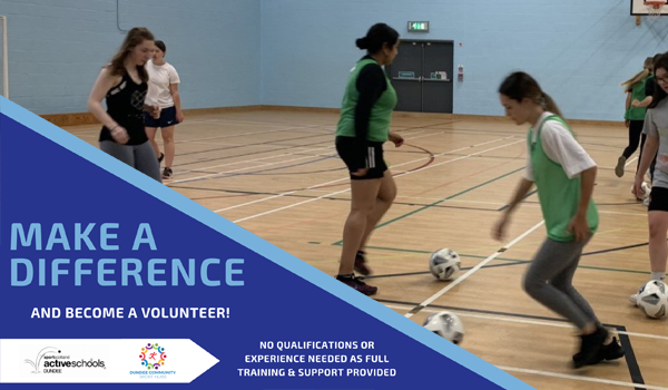 Active Schools and Community Sport Hubs are looking for volunteers! Active Schools and Community Sport Hubs are looking for volunteers!