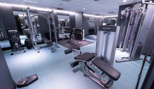 New gym and indoor cycle studio at DISC